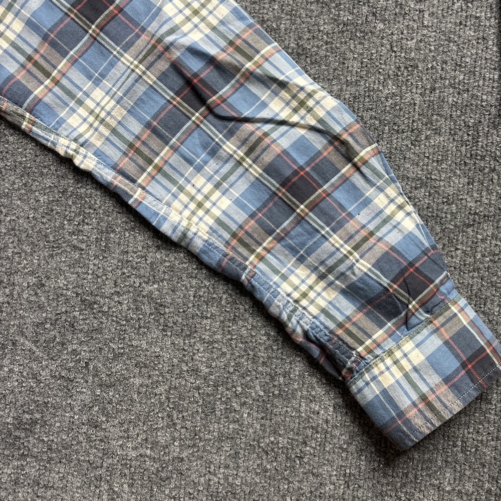 Frank & Eileen Barry Plaid Flannel Shirt Women's Large Cotton Button Long Sleeve - Picture 7 of 15